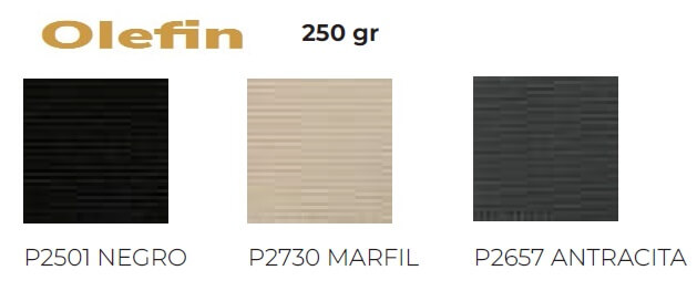 Colores tela olefin 250gr para parasoles terraza